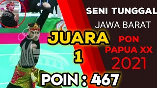 Jawa Barat Juara 1 Seni Tunggal Pon Papua xx 2021 | Asep Yuldan Sani Final Pencak Silat