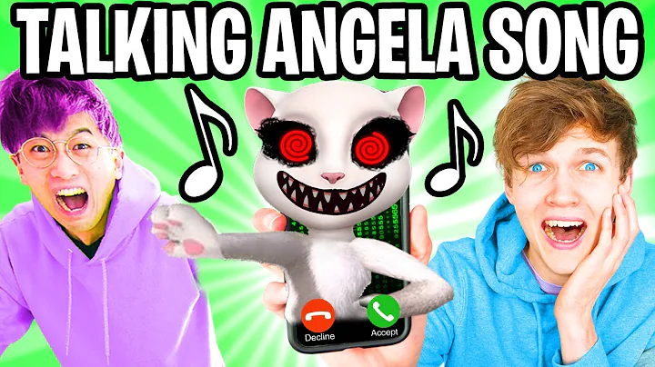 THE CREEPY TALKING ANGELA SONG! (LankyBox AUTOTUNE...