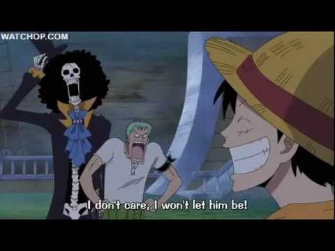 One Piece funny scene - Meet Brook