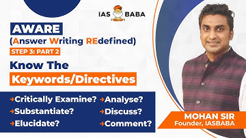 [STEP 3:P2] Understanding Directives/Keywords in UPSC Mains Answer Writing| Examine,Analyse, Comment