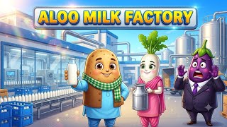 Full 🥔 Poor Aloo Becomes A Dairy Farm Owner 🐄 | Baingan Seth Was Shocked To See It 😱 | Part 1 Guide