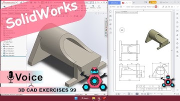 SolidWorks | 3D CAD EXERCISES 99 | StudyCadCam | Solution Tutorial |
