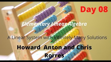 08. A Linear System with Infinitely Many Solutions