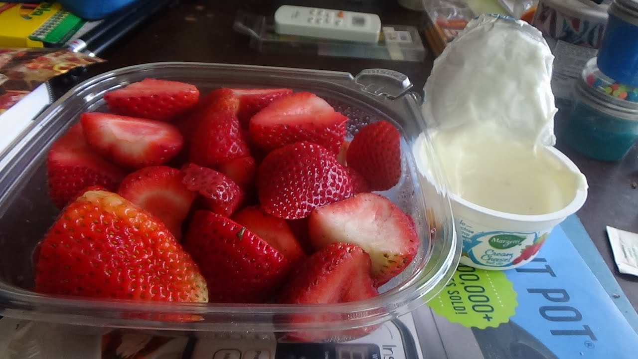 ASMR Having Strawberry's/w Creme Cheese