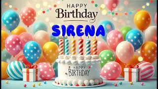 Famous Happy Birthday SIRENA   Happy Birthday Song   Birthday Wishes   Birthday Party Wealth