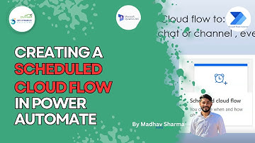 How to Create a Scheduled Cloud Flow in Power Automate || 8