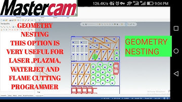 geometry nesting | mastercam