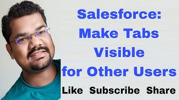 #41 Salesforce: How to make the tab visible for other users?