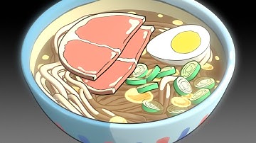 Anime Style Ramen in Blender | BlenderNPR