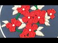 Tutorial  Amazing style flower Boutique design | Hand embroidery | beads work| knitting effect|