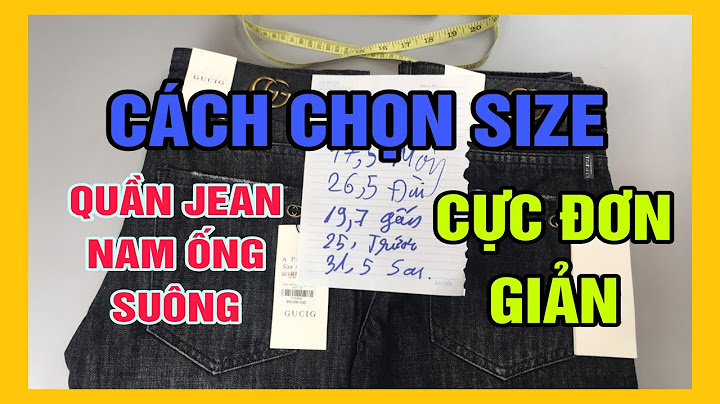 Size 29 quần nữ là size gì