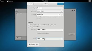 Add a new Standard/Administrator account to Kali Linux