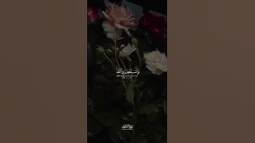 وَاستَغفِرُوا اللَّهَ إِنَّ اللَّهَ غَفورٌ رَحيمٌ❤❤  سورة المزمل   القارئ شريف مصطفى #quran