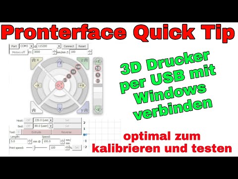 Update Ponterface - wie verbindet man einen 3D Drucker mit einem Windows PC