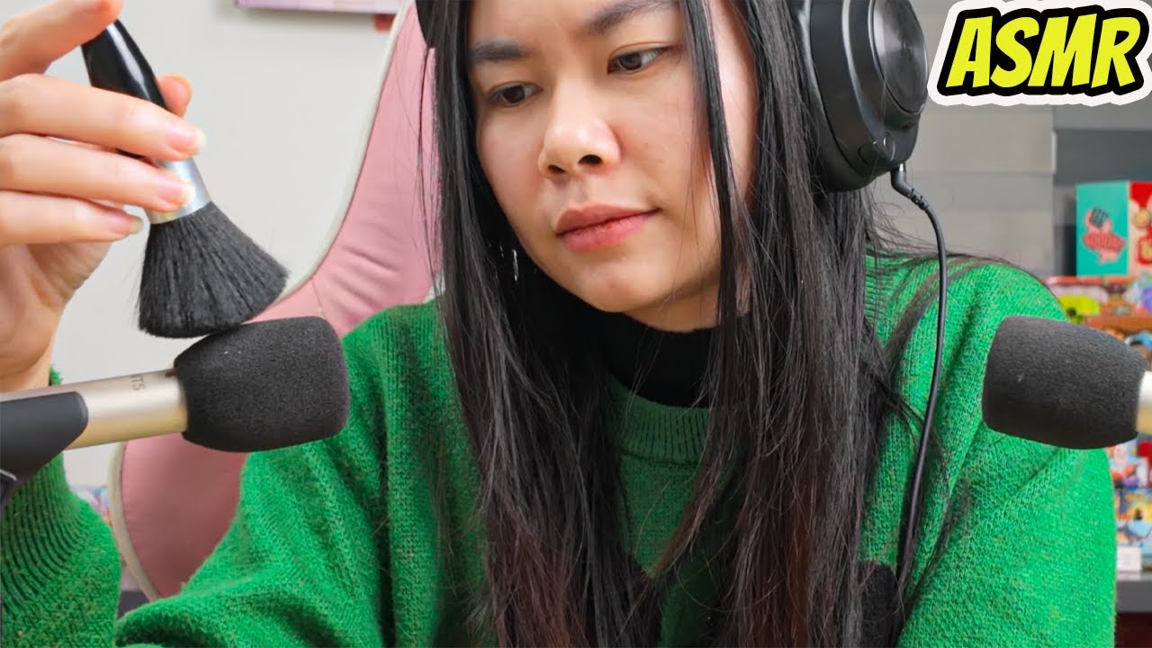 ASMR Chải Nhẹ Nhàng Cho Mic ( Không nói chuyện ) !!!