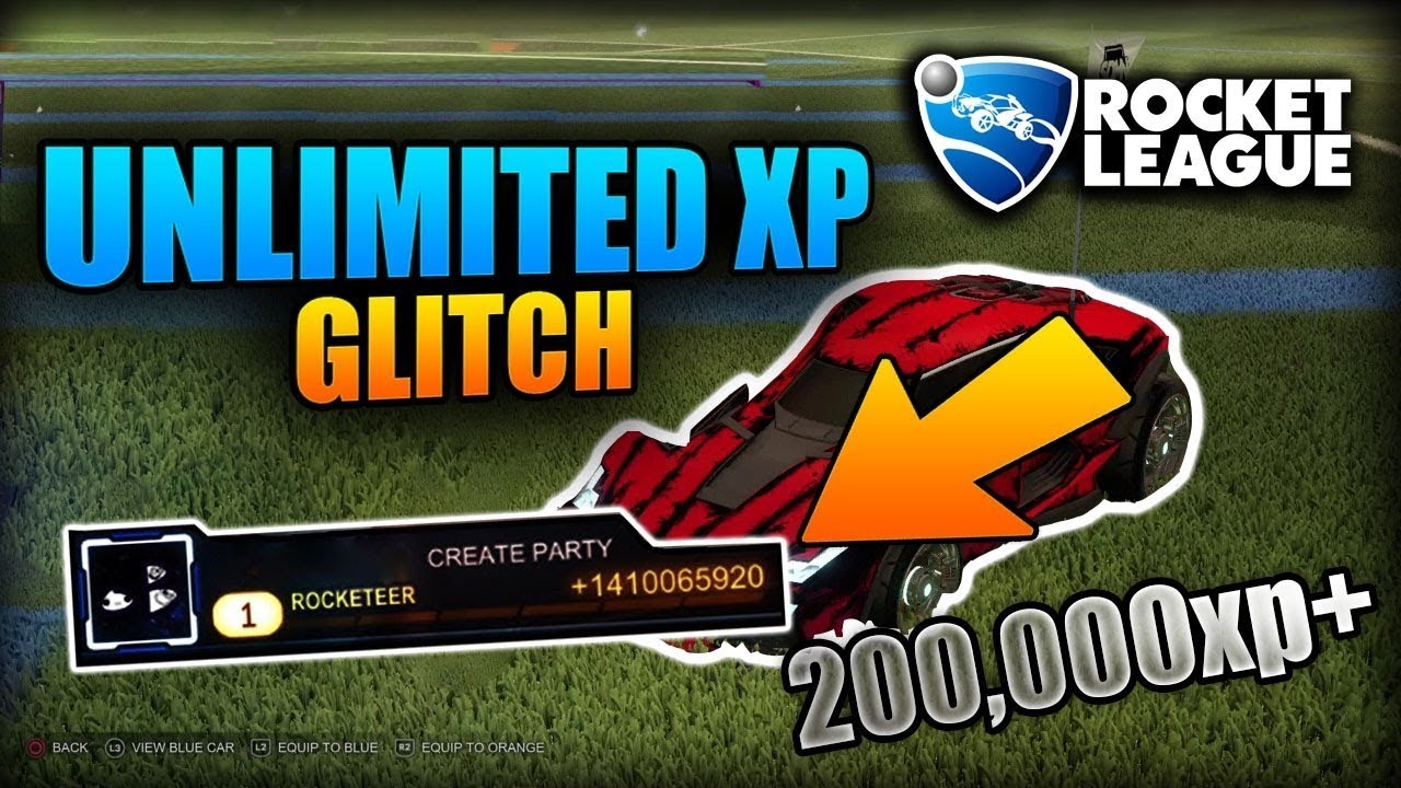 Rocket league Unlimited XP Glitch! { Rocket League Glitches} YouTube