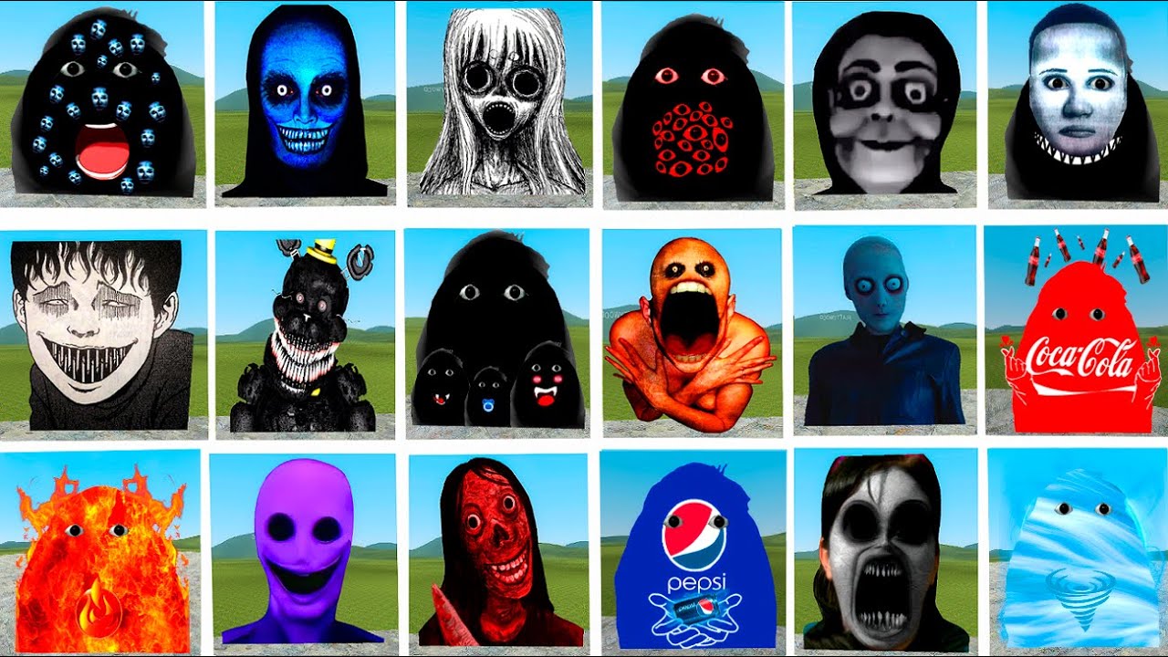 HORROR FAMILY SURROUNDED ANGRY MUNCI NEXTBOTS FAMILY \Nextbots\ Gmod! Garry's Mod! \ Sandbox