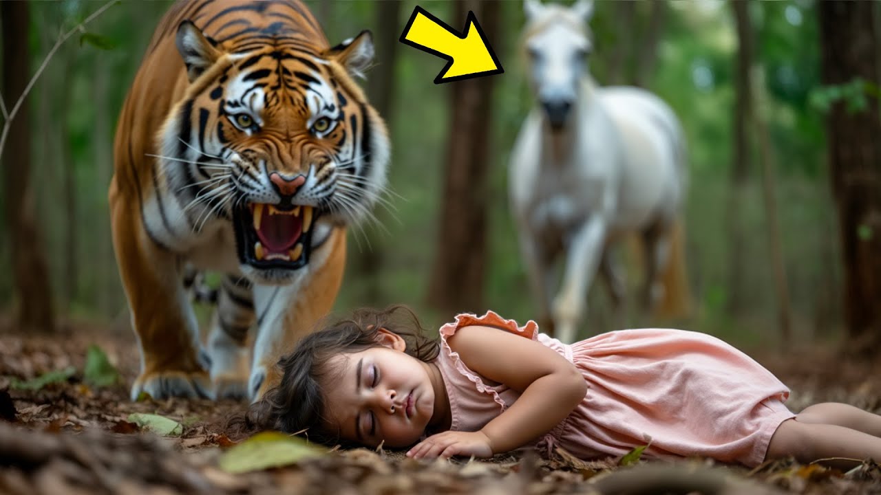 HOMEM RICO ABANDONA FILHA DOENTE para ser DEVORADA por TIGRE, mas o que o CAVALO faz depois…