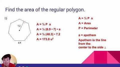 10 3 Areas of Regular Polygons & Circles 2020   Video Lesson
