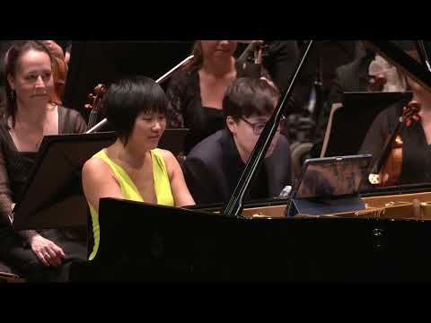 Yuja Wang and Tarmo Peltokoski having fun during Encore! #yujawang