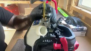 Hyper tough 2 cycle weed eater quick carb clean n new fuel lines 
