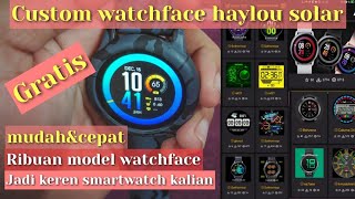 SMARTWATCH HAYLOU SOLAR LS05 |CUSTOM WATCHFACE KEREN GRATIS #smartwatchhaylou #omkuy screenshot 3