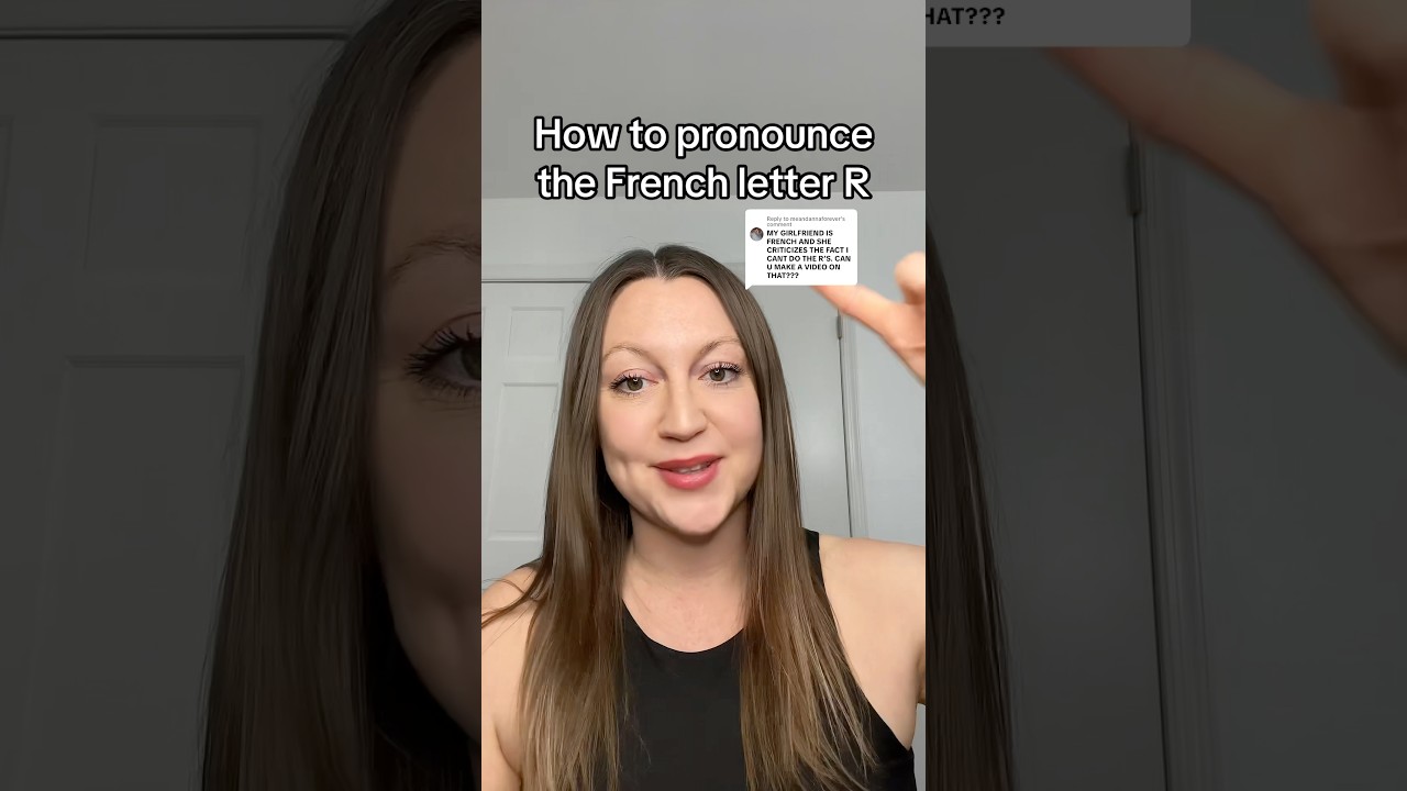 How to pronounce the French letter R 