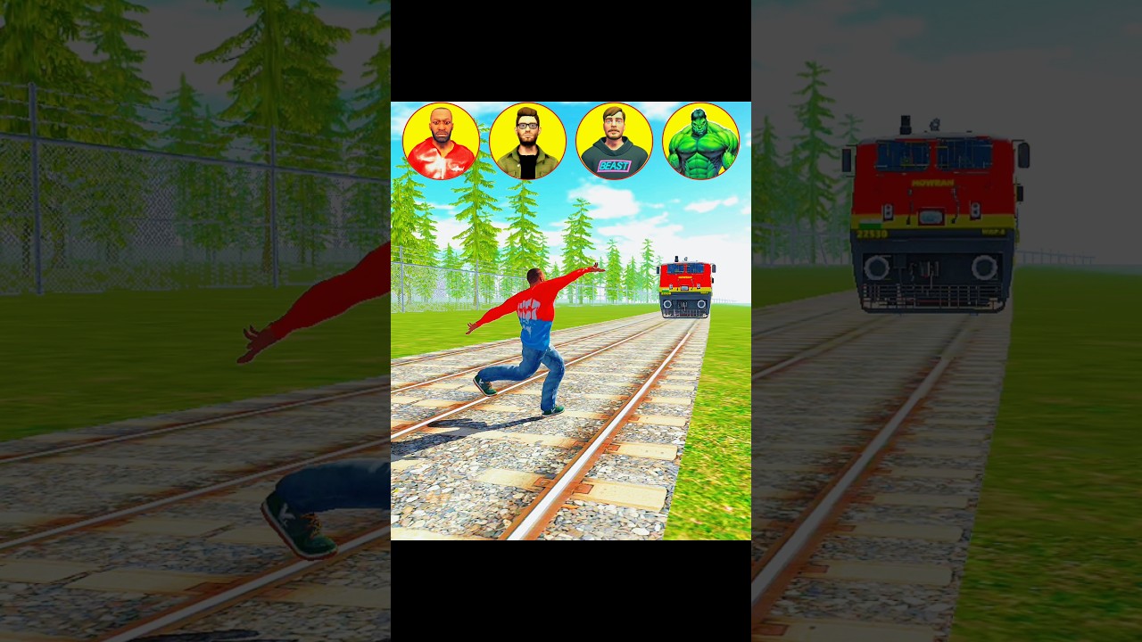 All Character Stop Train With Dance Challenge 🤯 Indian Bikes Driving 3D 💥 