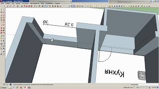 Поднятие плана БТИ в 3D эскиз с помощью программы SketchUp Поднятие плана БТИ в 3D эскиз с помощью программы SketchUp