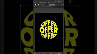 Adobe illustrator tutorial wrap text education video #learning #viral #adobeillustrator
