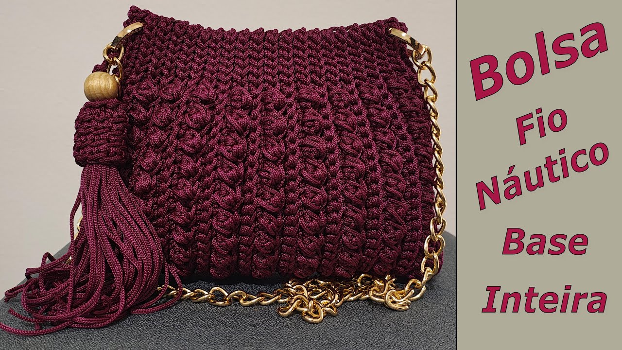 BOLSA FIO NÁUTICO - COR BETERRABA