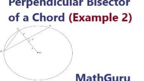 Circle Theorems | Perpendicular bisector of a chord | Euclidean Geometry | Example 2