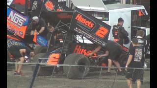 David Gravel - heat race problems motor change afterwards Knoxville 2026