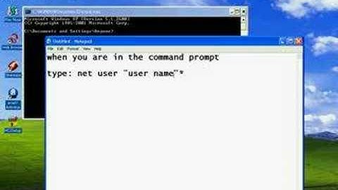 Windows Xp Password hack