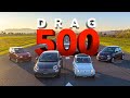 La NUOVA 500 contro tutte le Fiat 500 della storia! | DRAG RACE