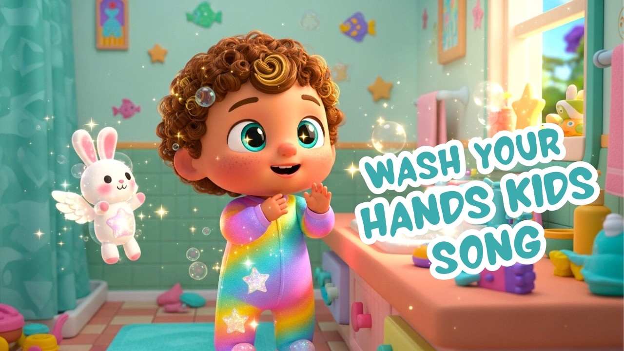 Fun Handwashing Routine for Toddlers & Preschoolers! | Wash Your Hands Song for Kids 🖐️💦