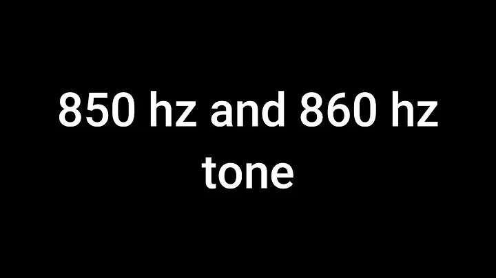 853 hz and 960 hz  EBS/EAS Attention Tone