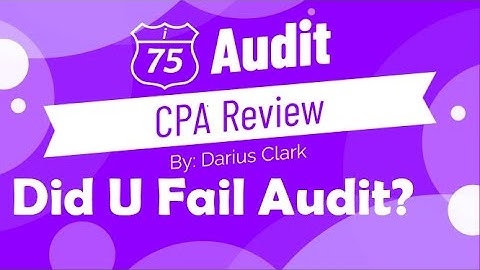 DID YOU FAIL AUDIT? By Darius Clark