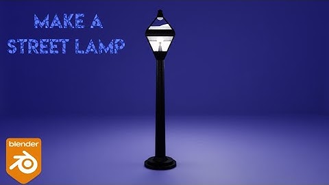 How To Make Street Lamp in Blender (Beginners Tutorial)