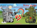 The greatest battle robo hitler against robo stalin cartoons about tanks