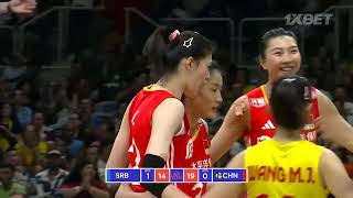 🇷🇸SRB vs. 🇨🇳CHN - Highlights | Week 1 | Women's VNL 2024