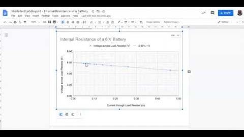VIRTUAL LAB & REPORT Internal Resistance of Batteries