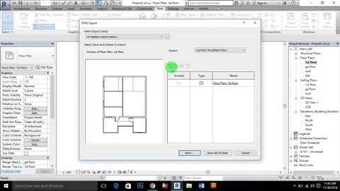 Revit export to dwg settings