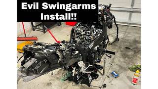 Extended Swingarm Install on a Gen 2 Hayabusa