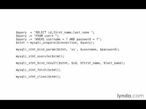 Introducing prepared statements