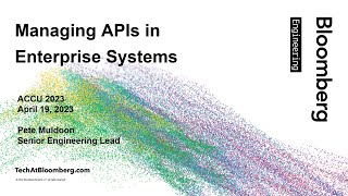 Managing External API’s in Enterprise Systems - Peter Muldoon - ACCU 2023