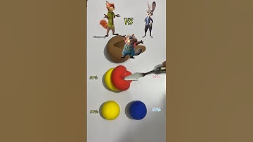 Guess the mixed colors of Zootopia 2#zootopia2 #colormixing #satisfying #shorts#viral #trending