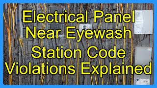 Electrical Panel Near Eyewash Station Code Violations Explained
