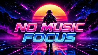 1 Hour Retro Space Loop 🚀 Neon Astronaut (No Music)