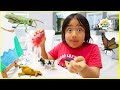 Ryan Pretend Play Bugs Catching and learning about insects for kids!!!